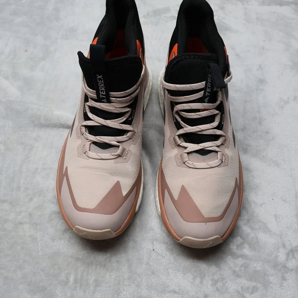 Adidas Womens 8.5 Trail Shoes Beige Pink Terrex Free Hiker 2 GORE-TEX  Hiking